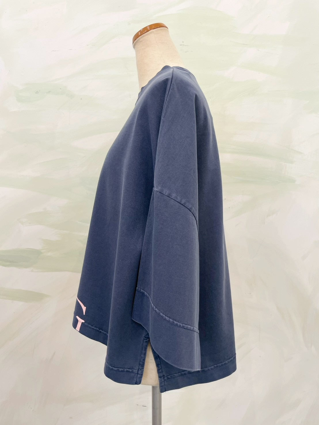 【botanical】ピグメント製品染め オーバーロゴTシャツ