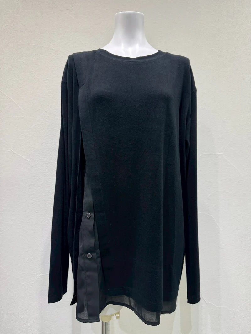 【予約商品】CYAN tokyo/シャツスリットウォームトップス