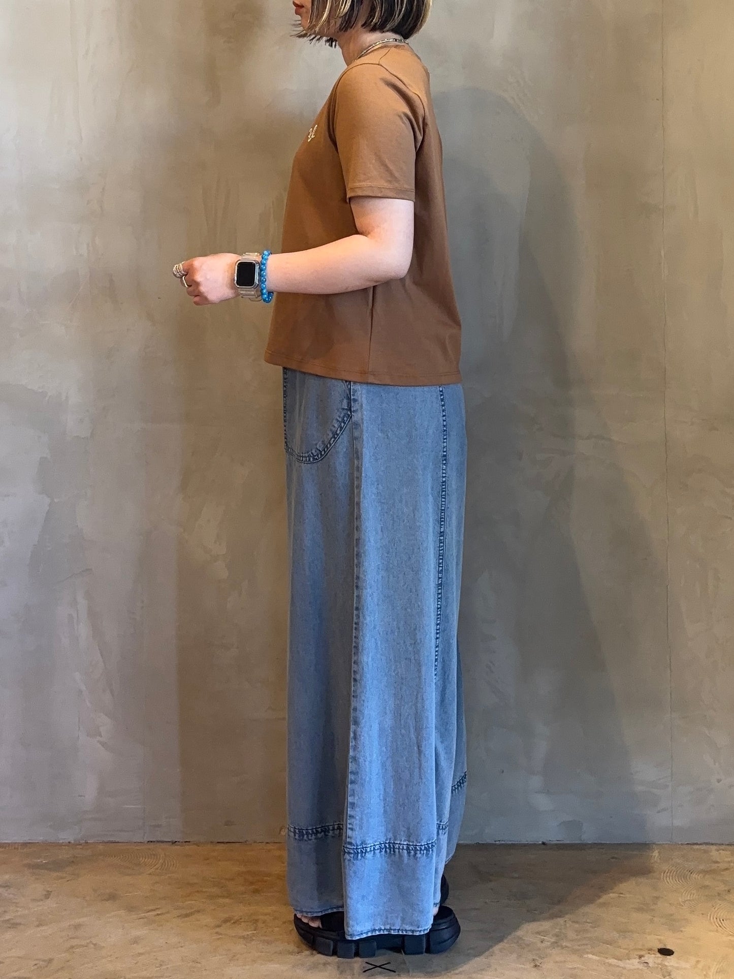 【CYNICAL】ラメロゴ刺繍TEE