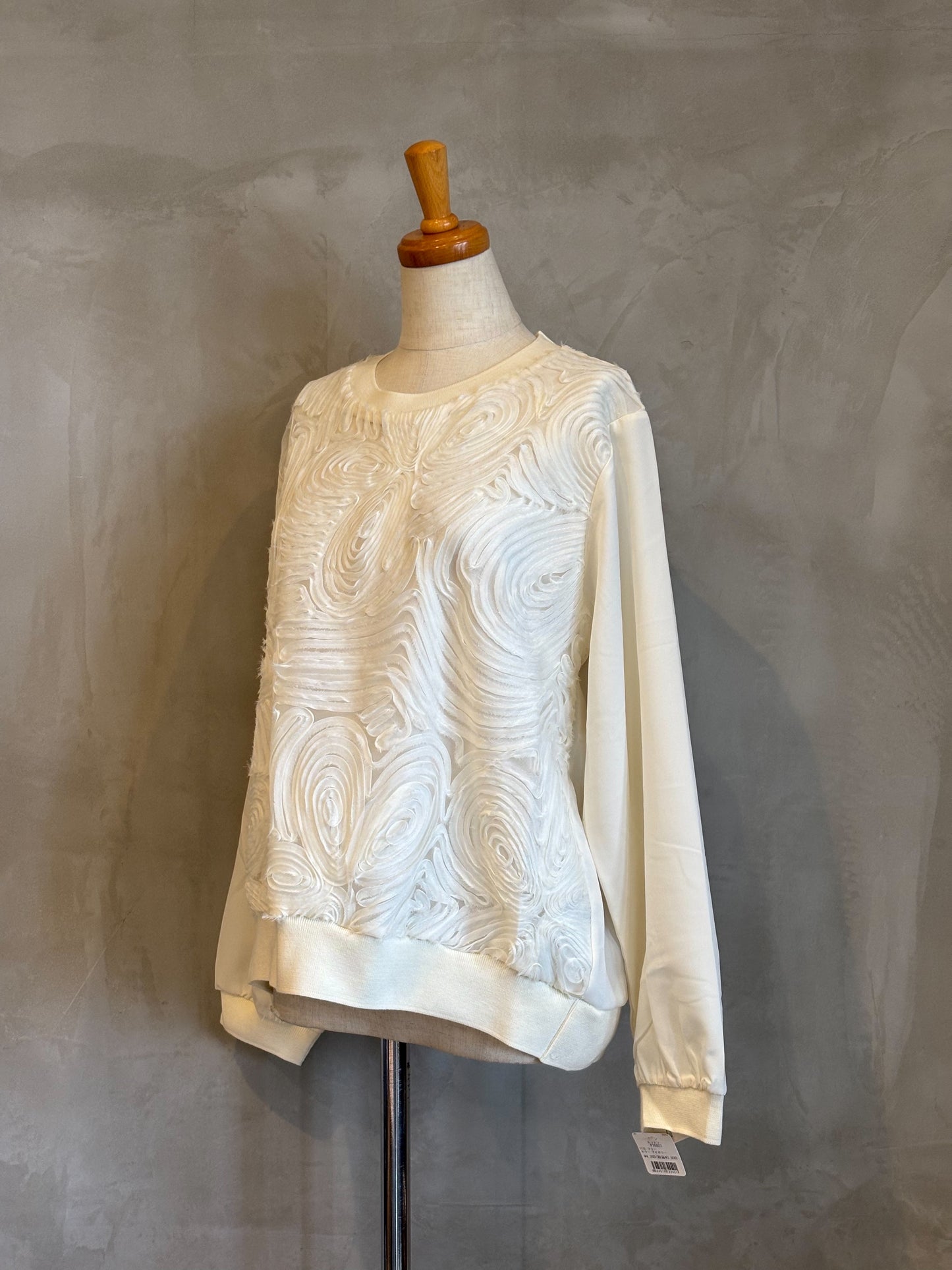 【botanical】スワールテクスチャープルオーバー