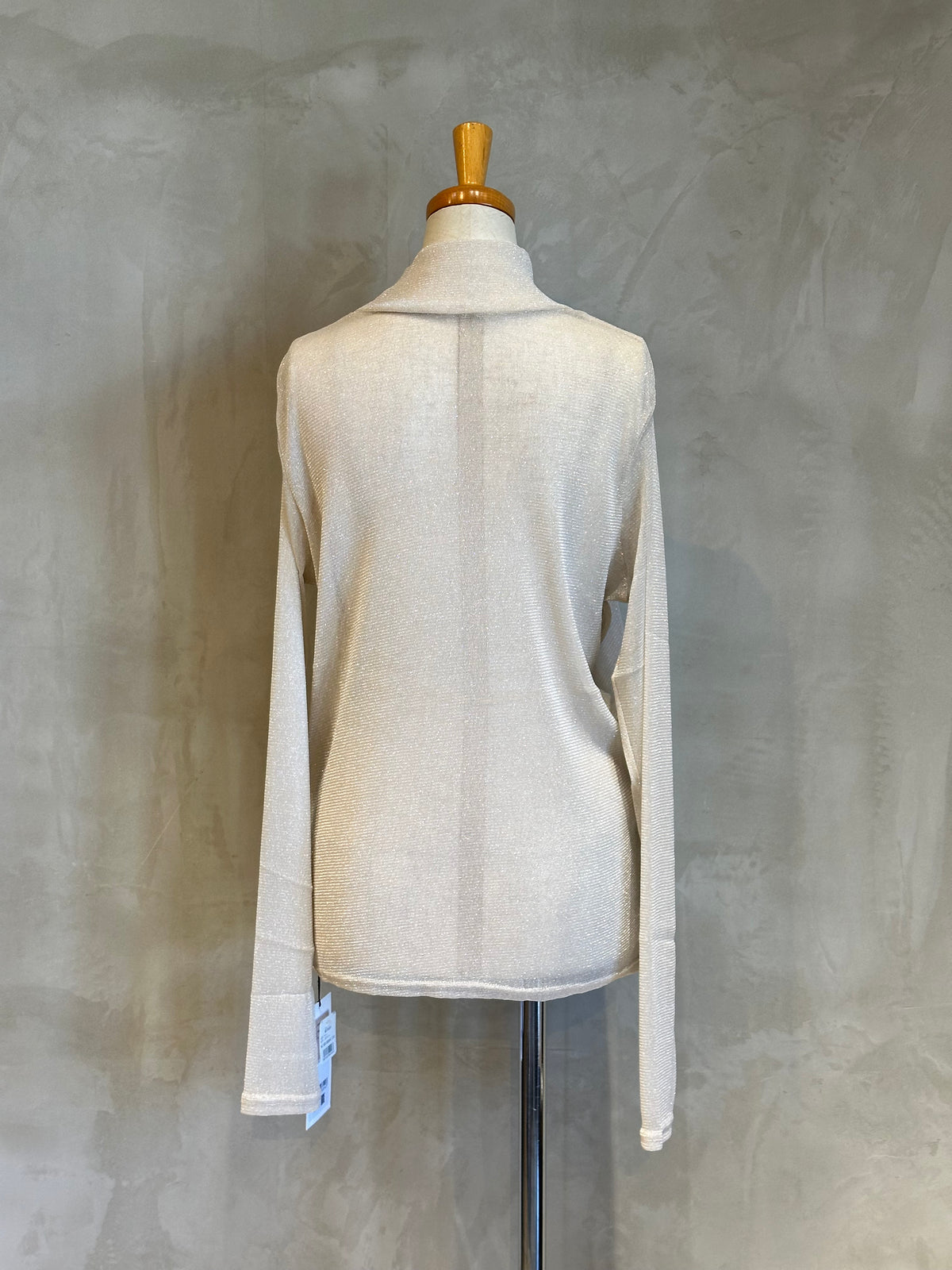〈10/1ライブ紹介商品〉【hunch】ラメシアーパワーネットハイネック