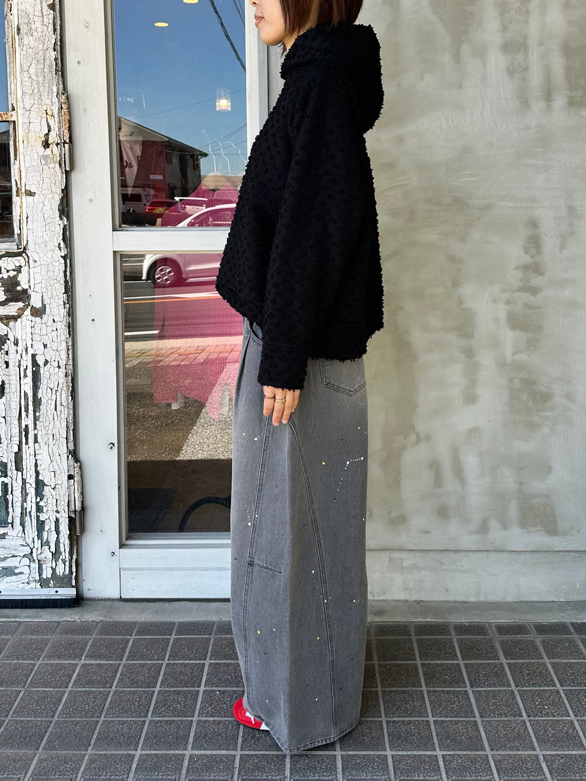 【maomade】ポップコーン刺繍パーカー