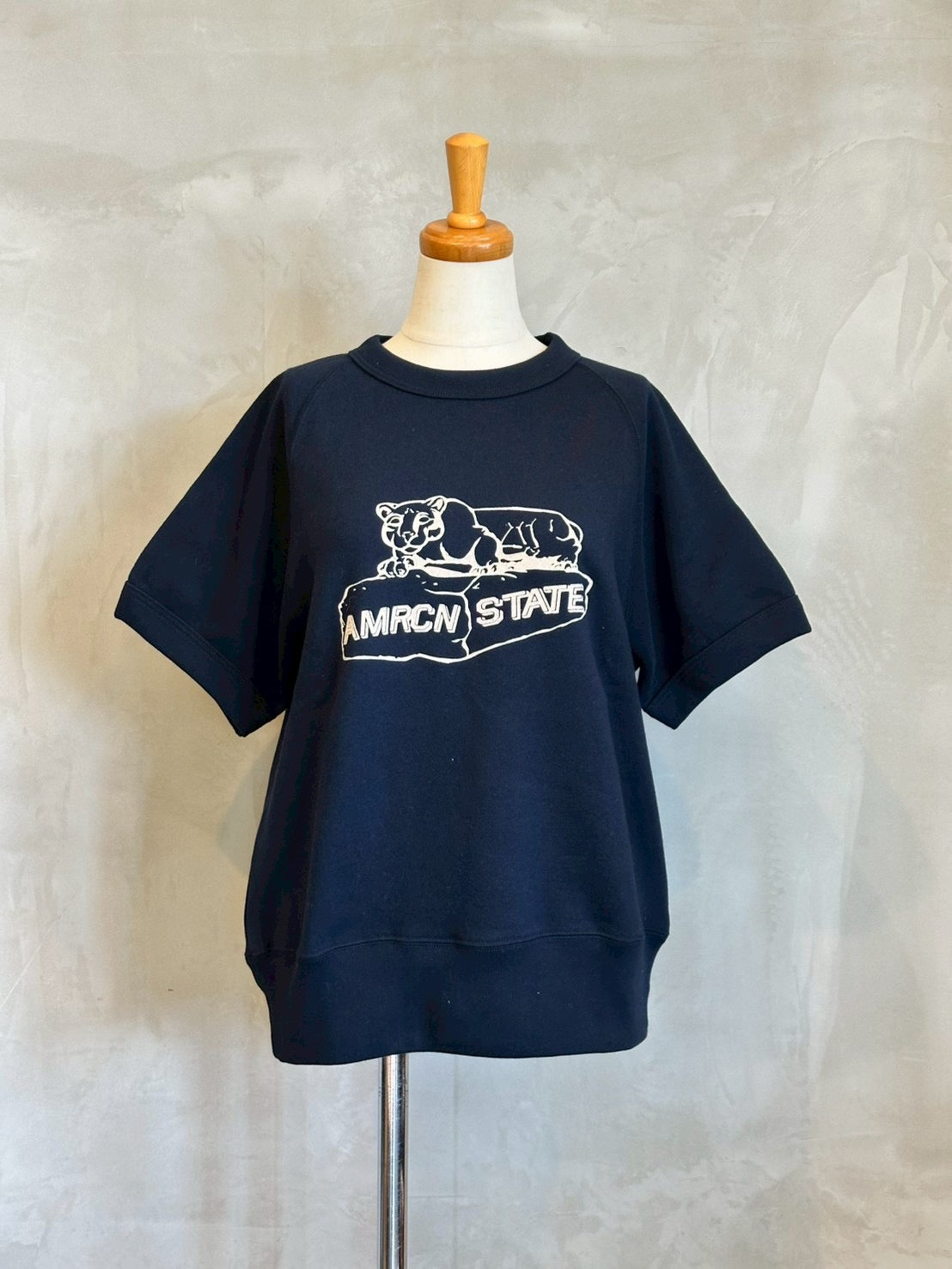 【AMERICANA】チーターハーフスリーブスウェット