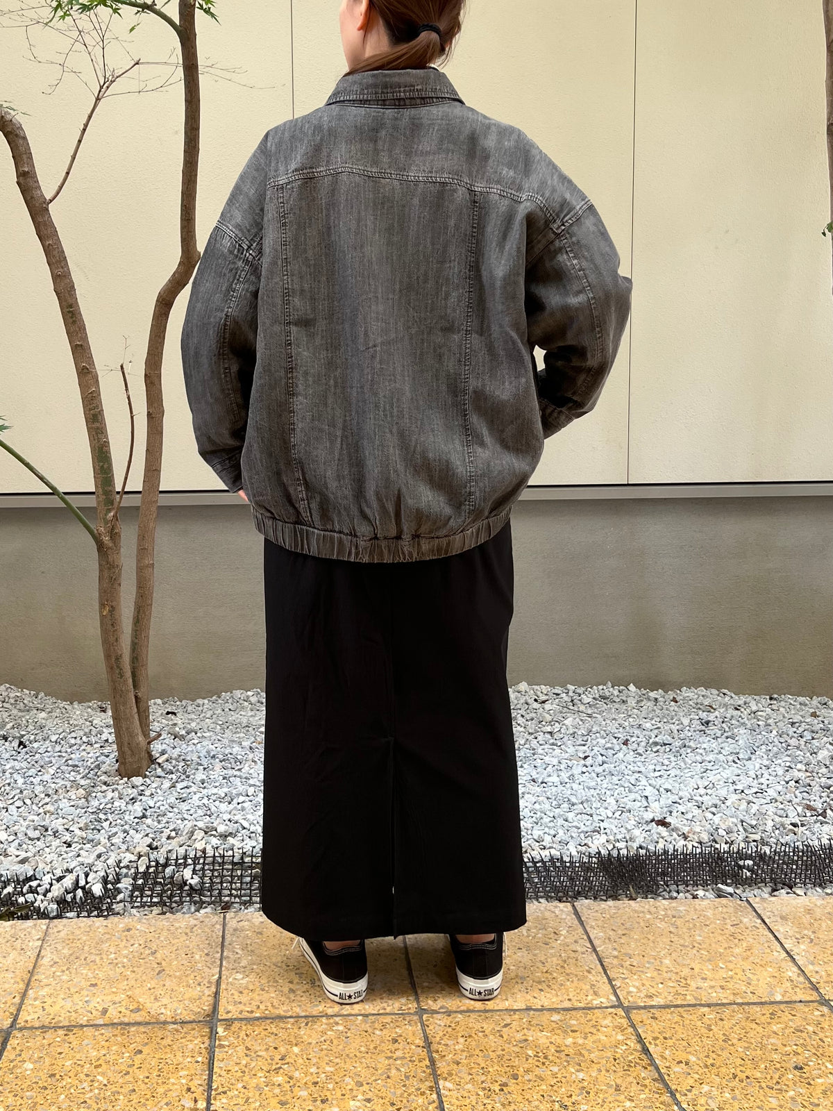 【hunch】中綿キルティング オーバーサイズデニムジャケット