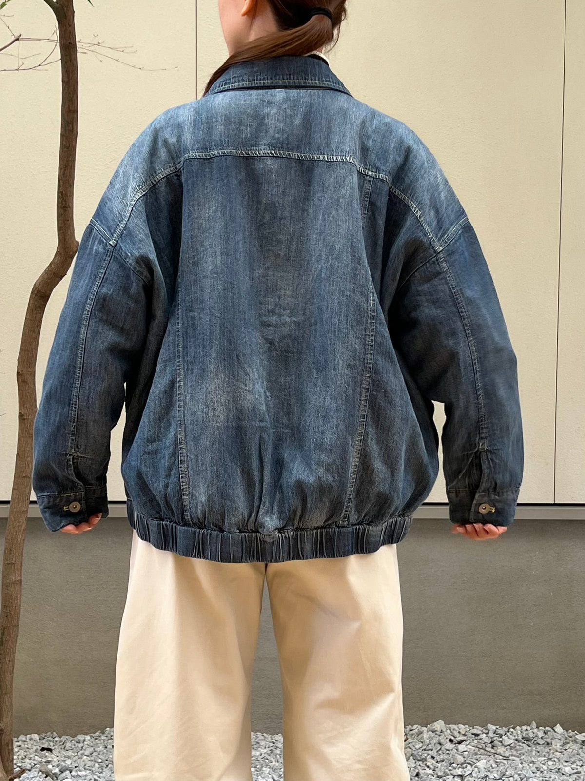 【hunch】中綿キルティング オーバーサイズデニムジャケット