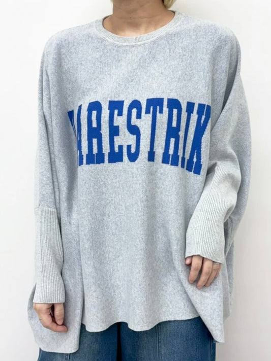 〈ライブ紹介商品〉【CYNICAL】ロゴドルマンスリーブニット