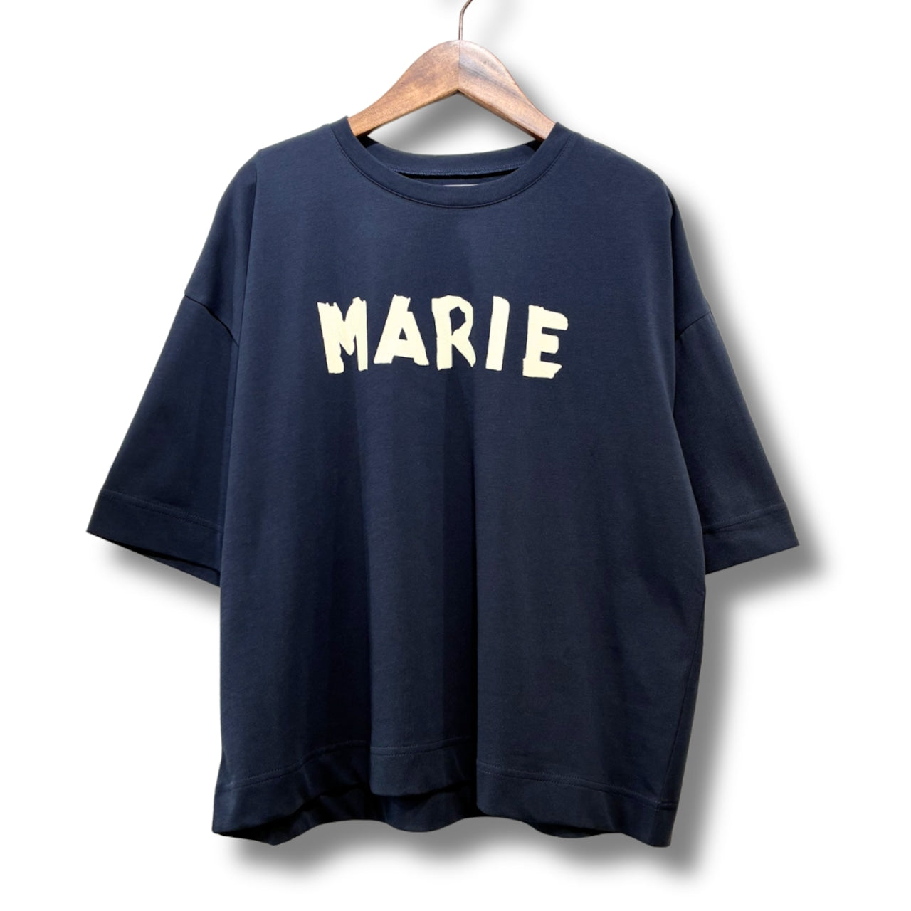 【MARIED'OR】テープロゴ5分袖Tシャツ