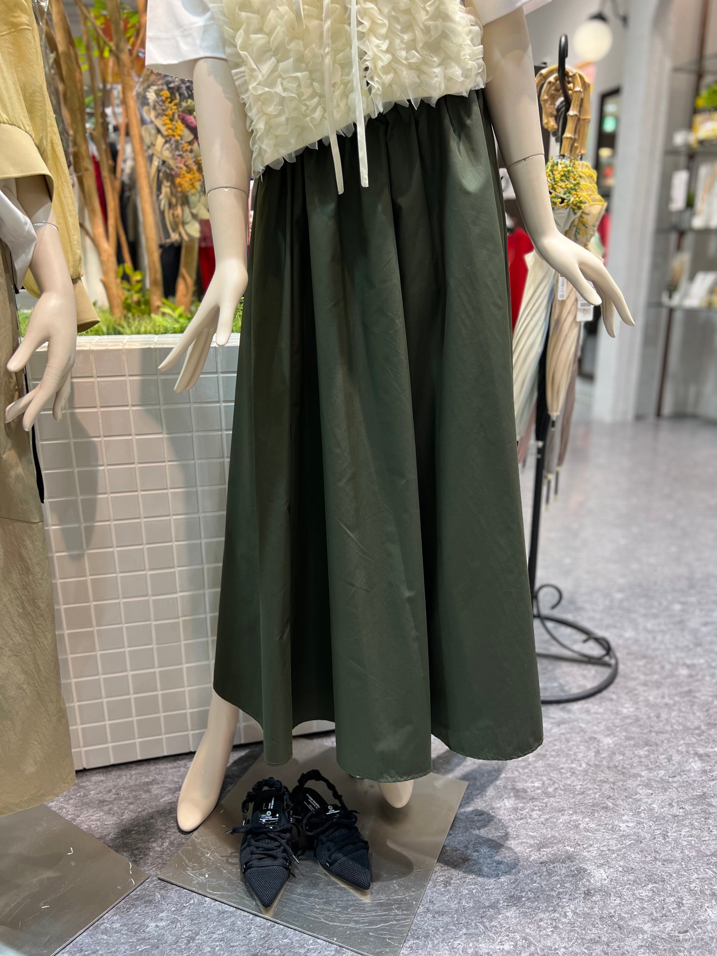 【MICALLE MICALLE】ウエストギャザースカート