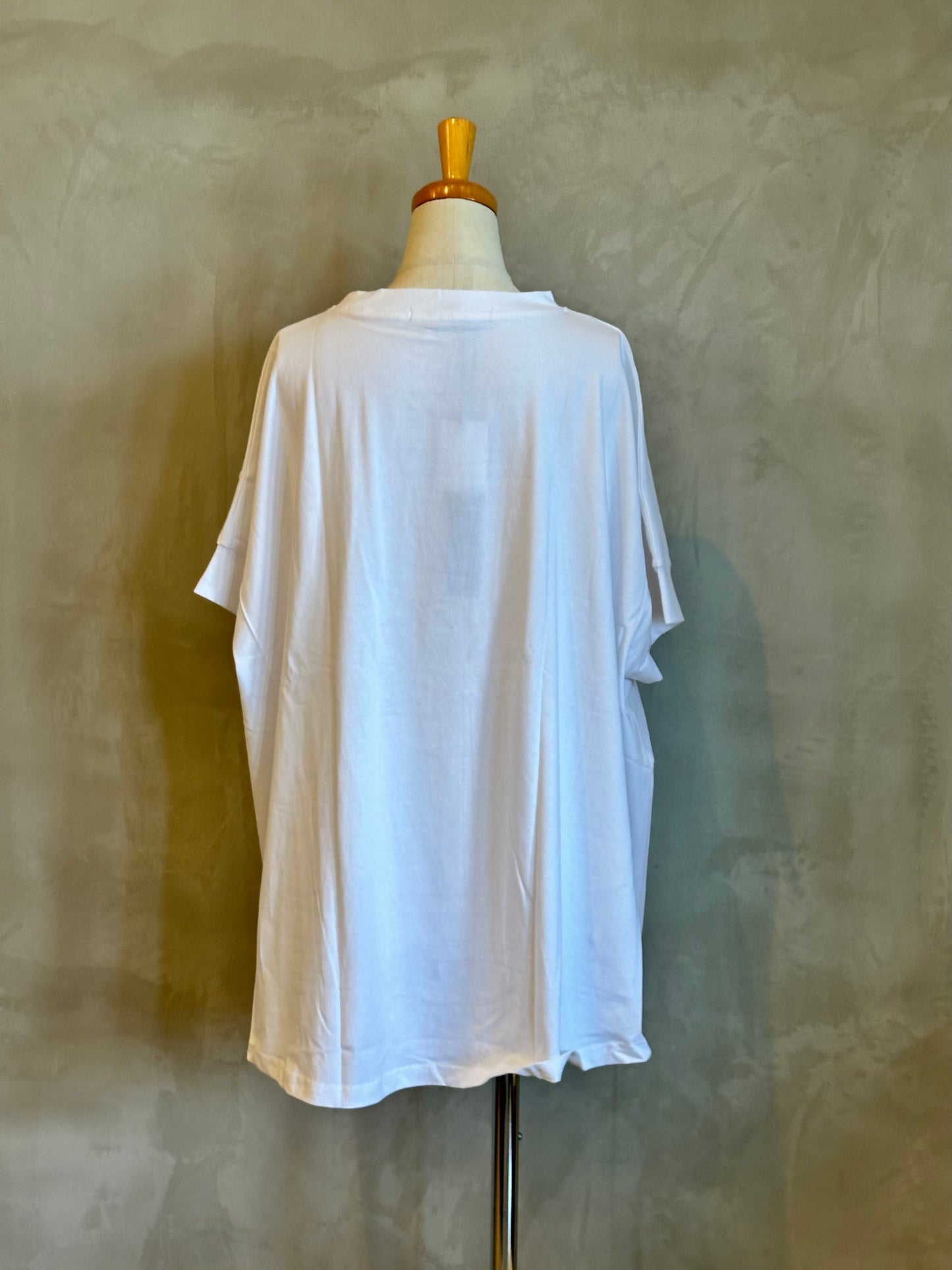 【botanical】コットンラウンドヘムプリントTEE