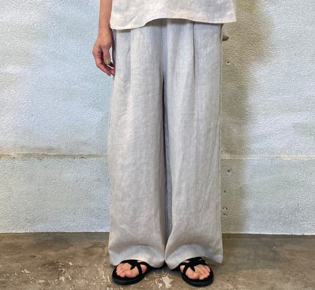 【Swarm】リネンワイドパンツ