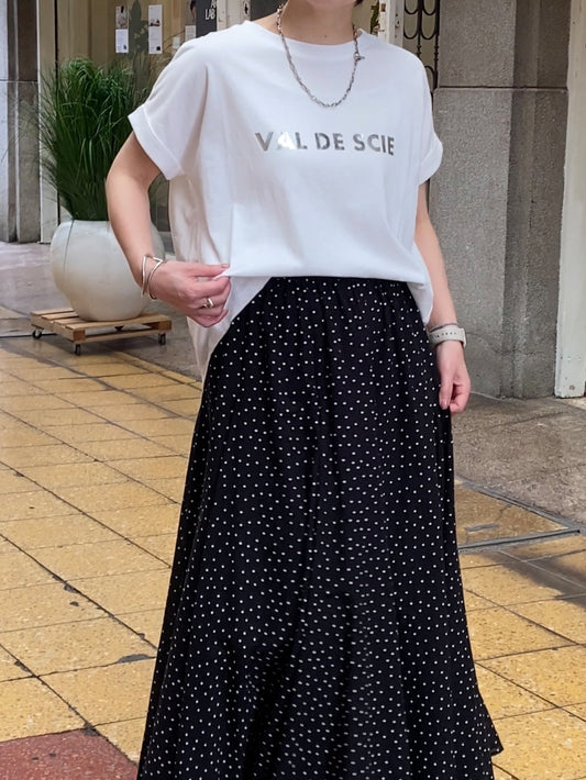 【CLOCHE】ロールアップフレンチスリーブTシャツ