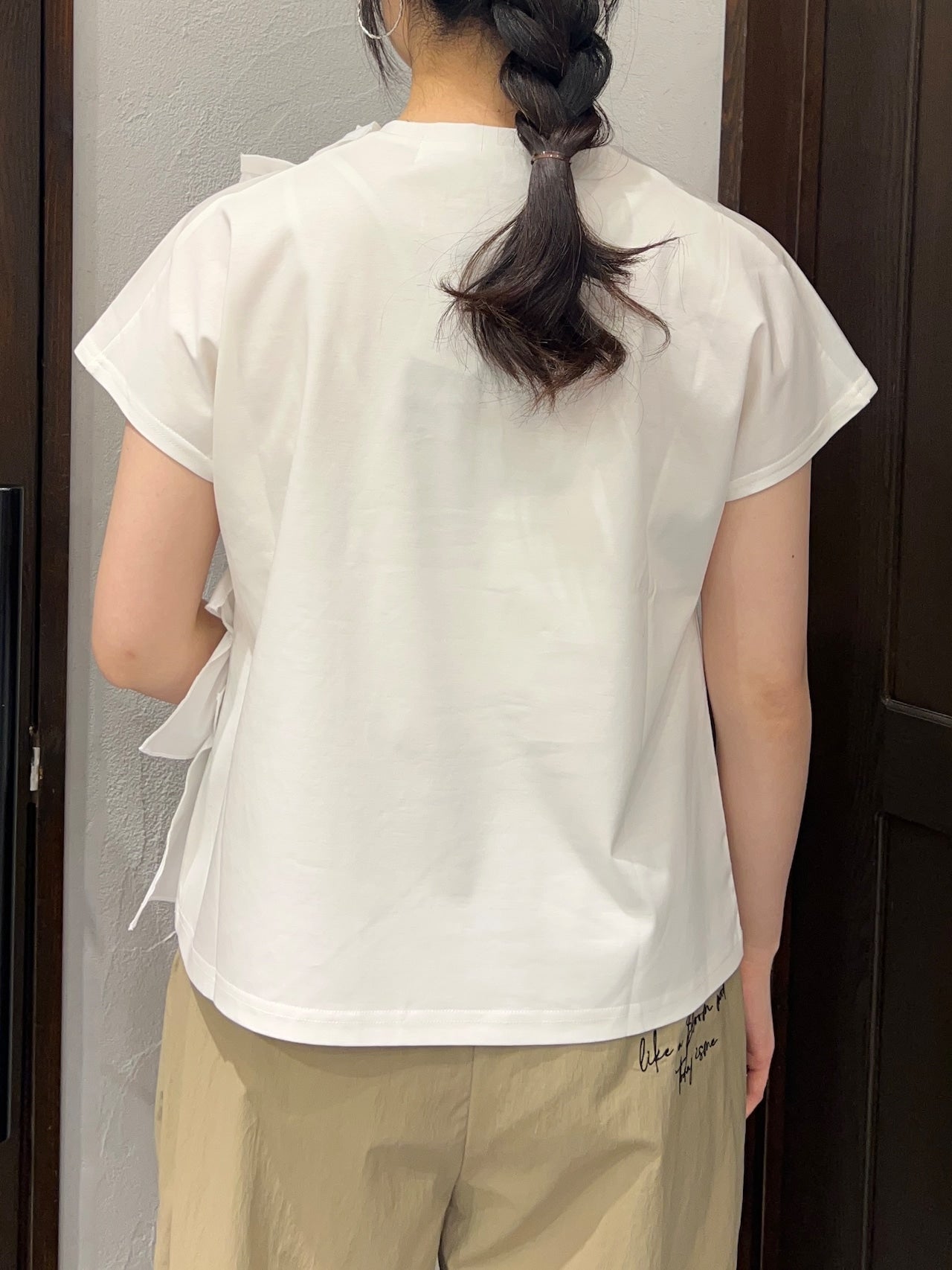 【PICCIN PERLA】アシンメトリーフリルプルオーバー