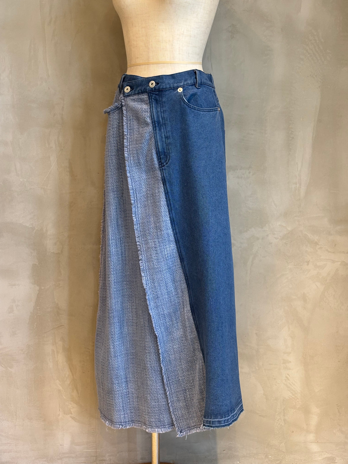 〈10/1ライブ紹介商品〉【CYNICAL】デニムジャガードスカート（セットアップ対応）