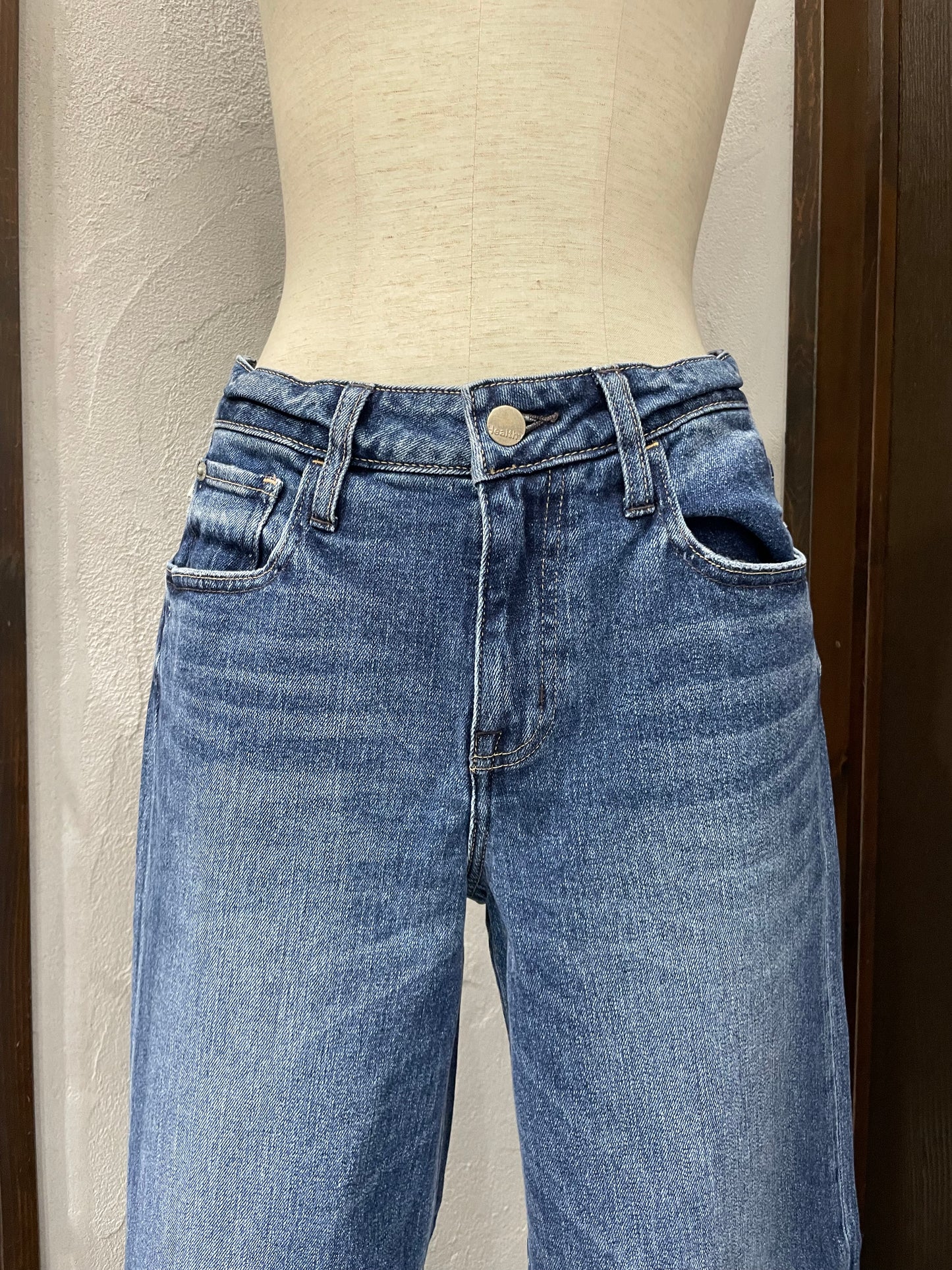 【Healthy denim】ピンクペッパーミッドライズ