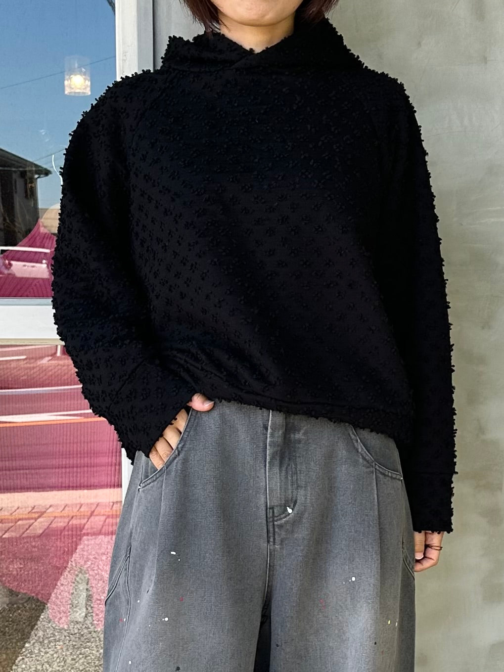 【maomade】ポップコーン刺繍パーカー