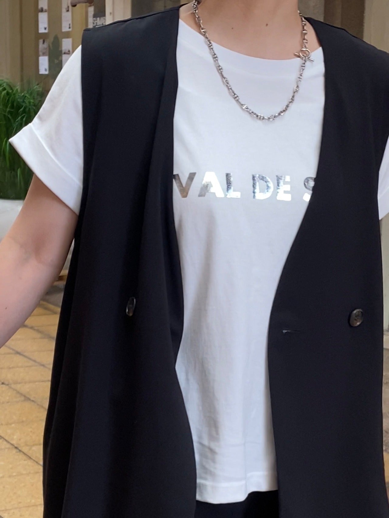 【CLOCHE】ロールアップフレンチスリーブTシャツ