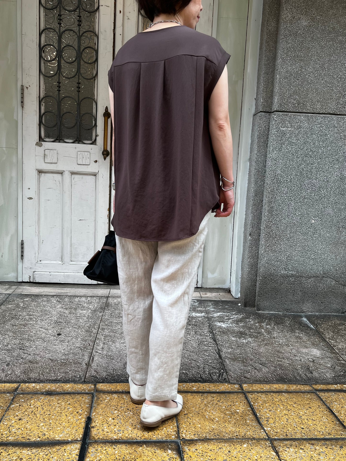【Swarm】リネンテーパードパンツ