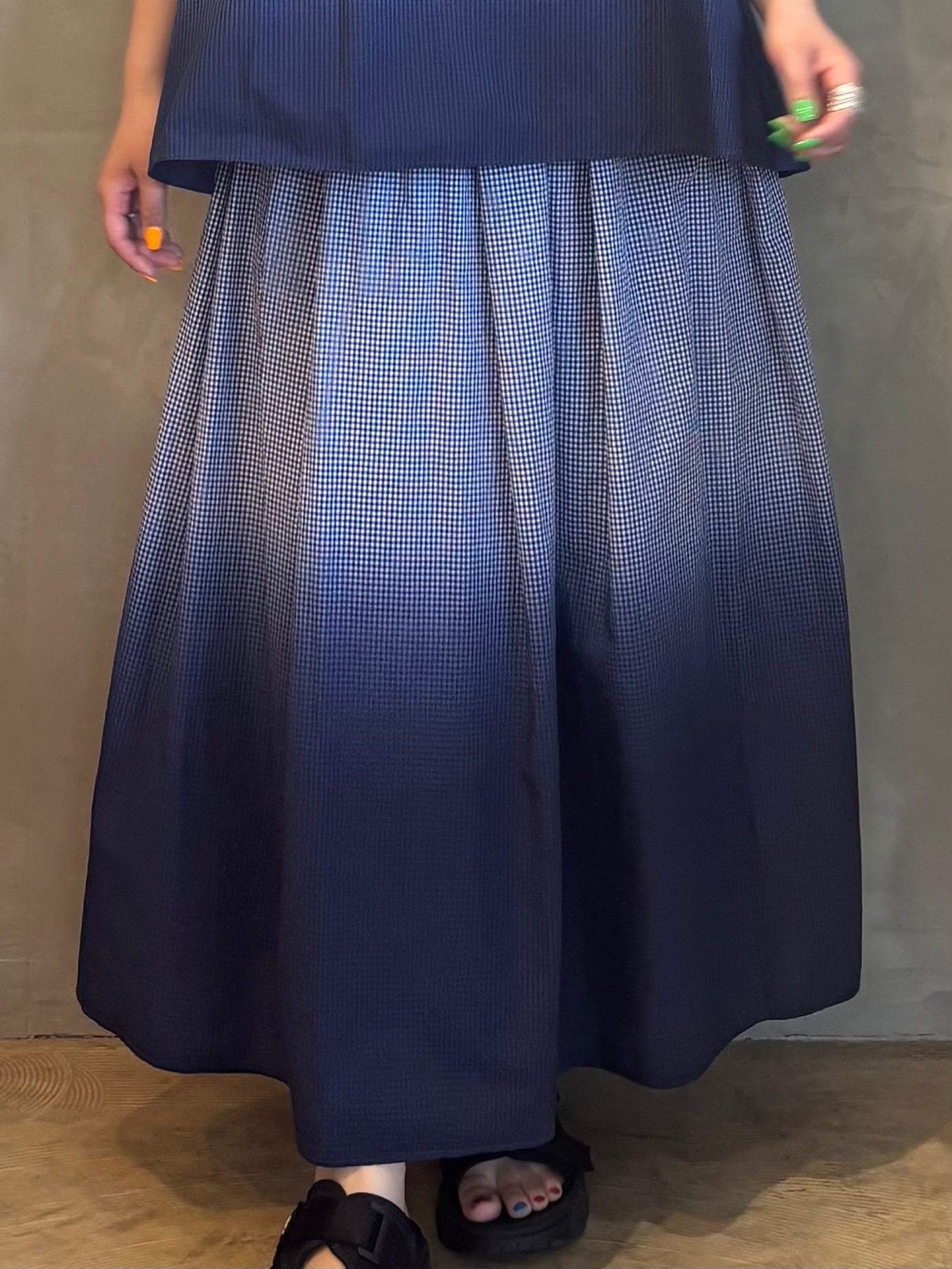 【MidiUmi】グラデーションダイフレアスカート