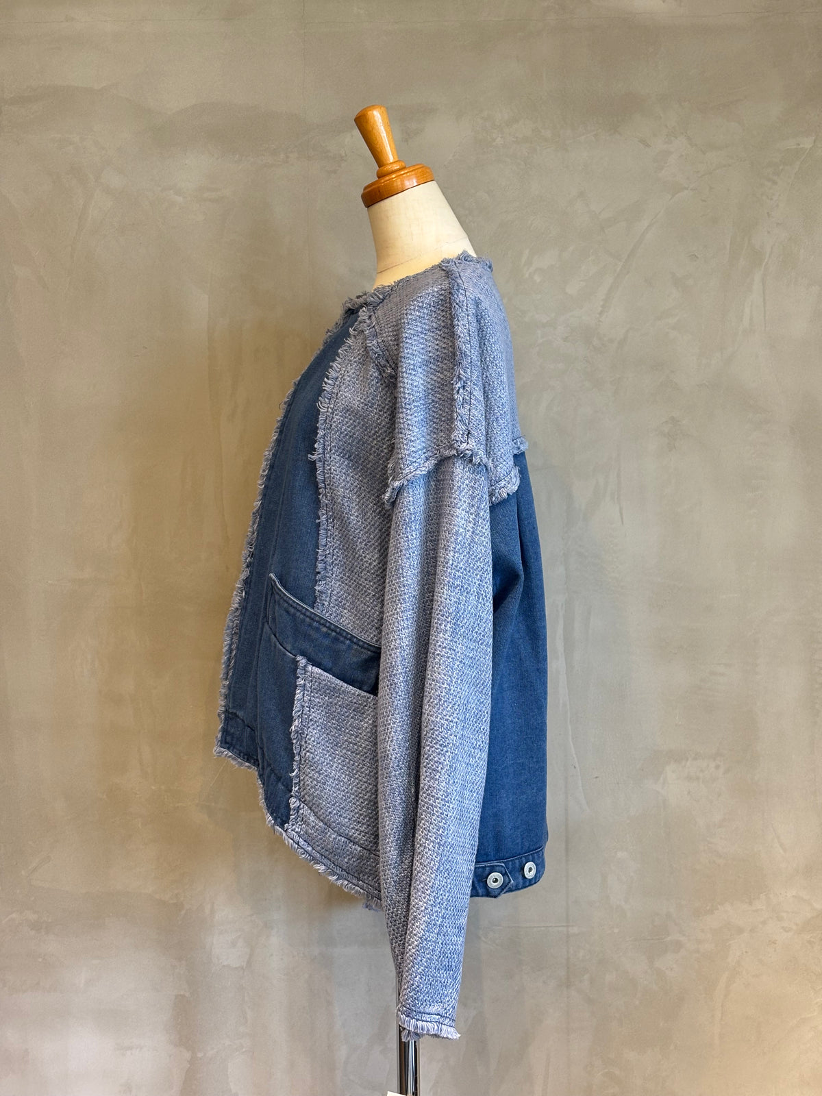 〈10/1ライブ紹介商品〉【CYNICAL】デニムジャガードジャケット（セットアップ対応）