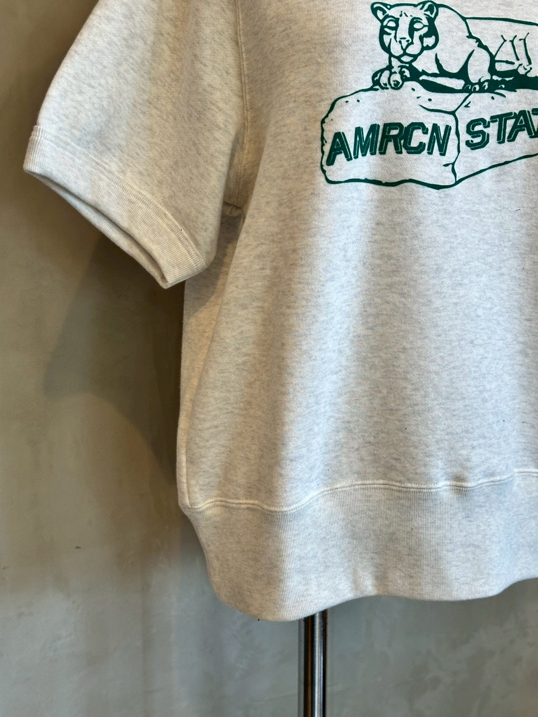 【AMERICANA】チーターハーフスリーブスウェット