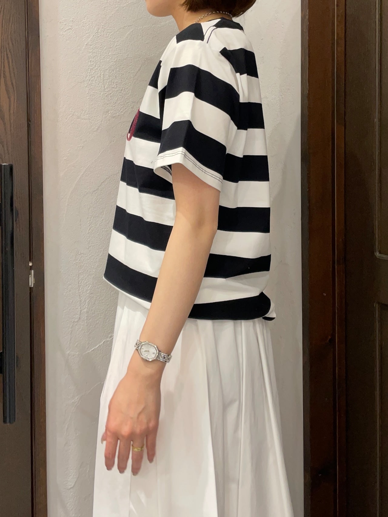 【MICALLE MICALLE】CIAOボーダーTシャツ