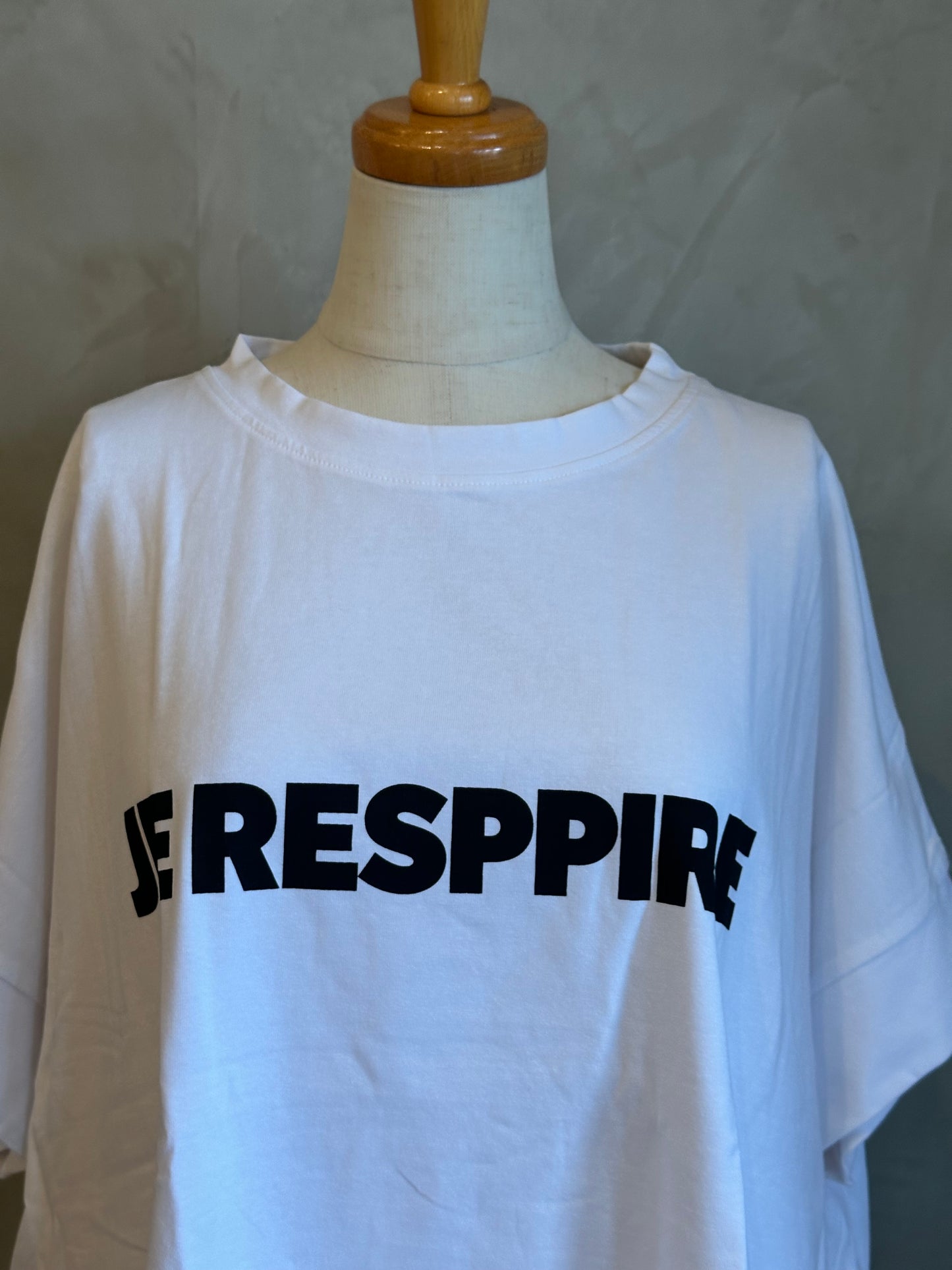 【botanical】コットンラウンドヘムプリントTEE