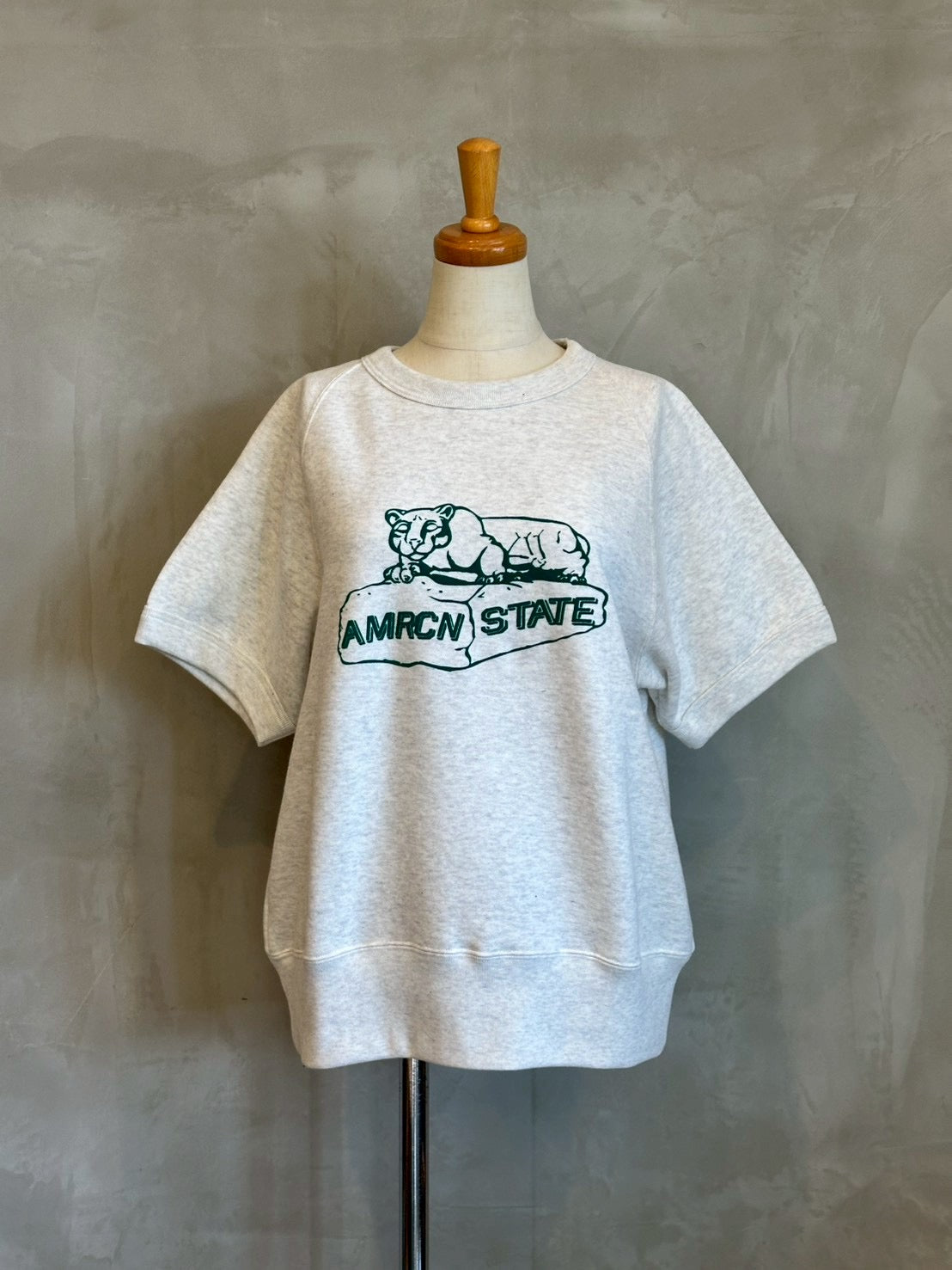【AMERICANA】チーターハーフスリーブスウェット