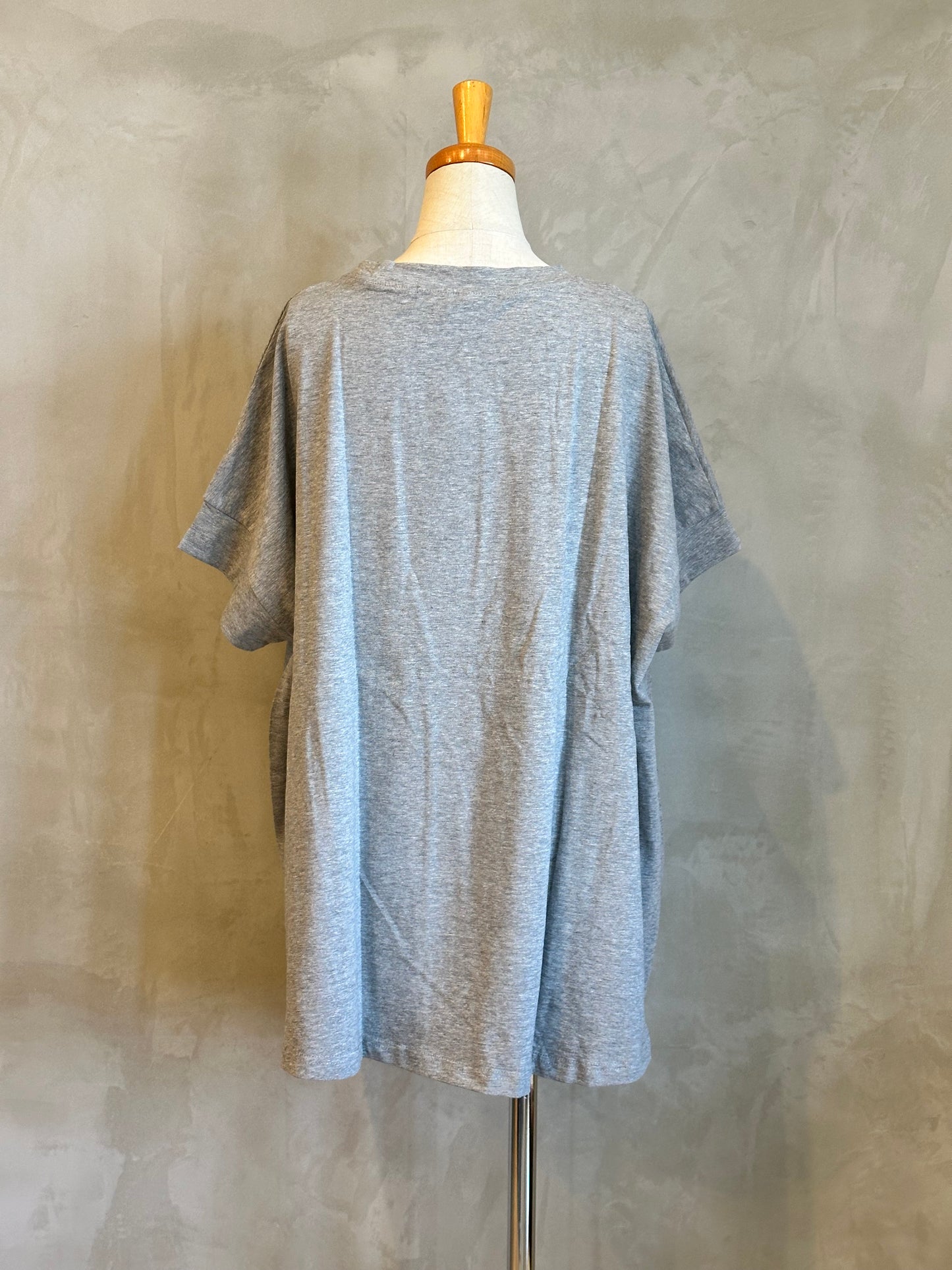 【botanical】コットンラウンドヘムプリントTEE