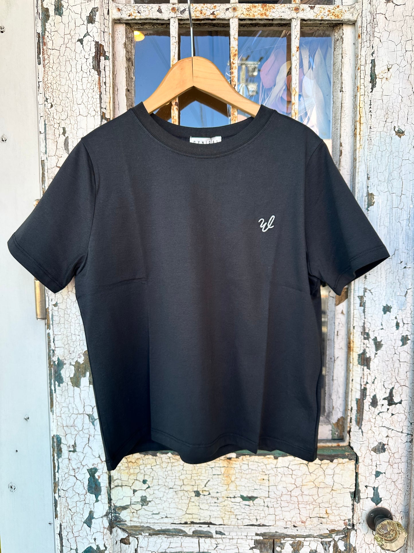 【CYNICAL】ラメロゴ刺繍TEE