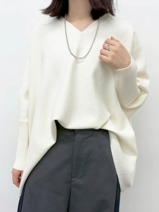 〈ライブ紹介商品〉【CYNICAL】Vネックドルマンスリーブニット