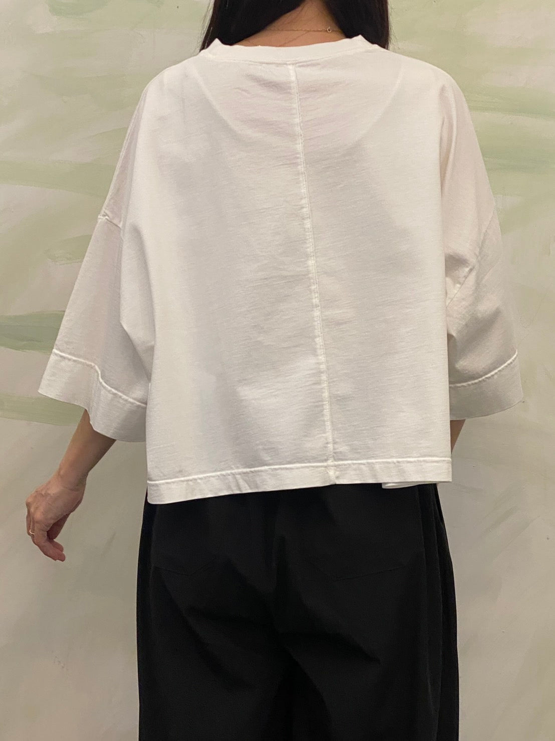 【botanical】ピグメント製品染め オーバーロゴTシャツ