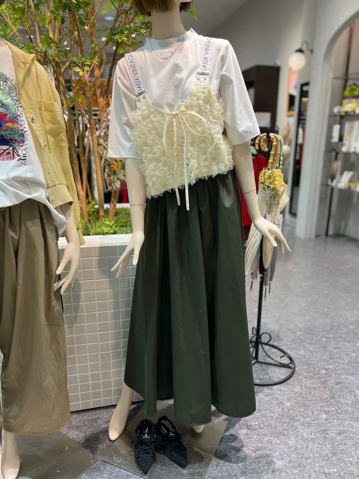 【MICALLE MICALLE】ウエストギャザースカート