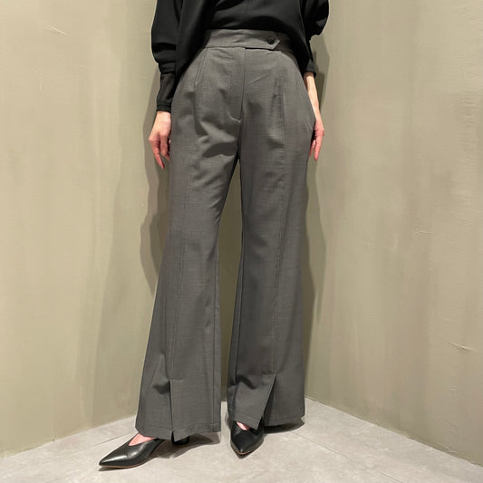 【CHIGNON】前スリットフレアパンツ