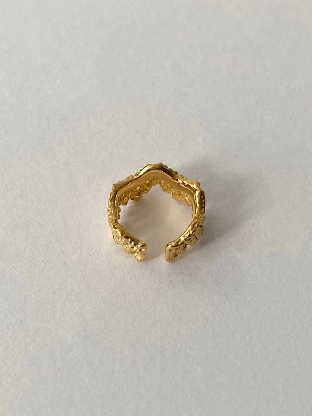〈予約〉【flavour】レースグレインイヤーカフ GOLD