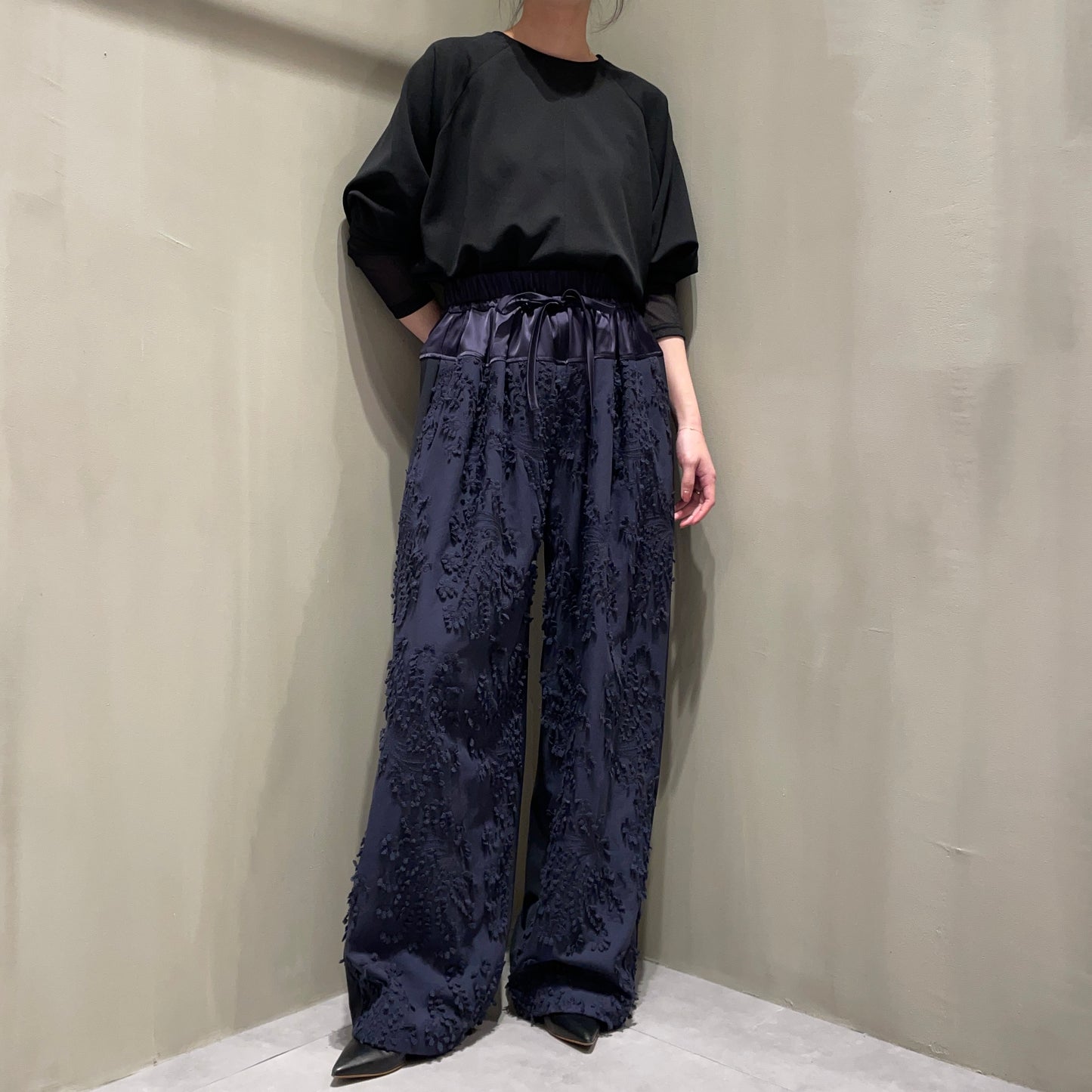 【CEaRET】レースタックパンツ
