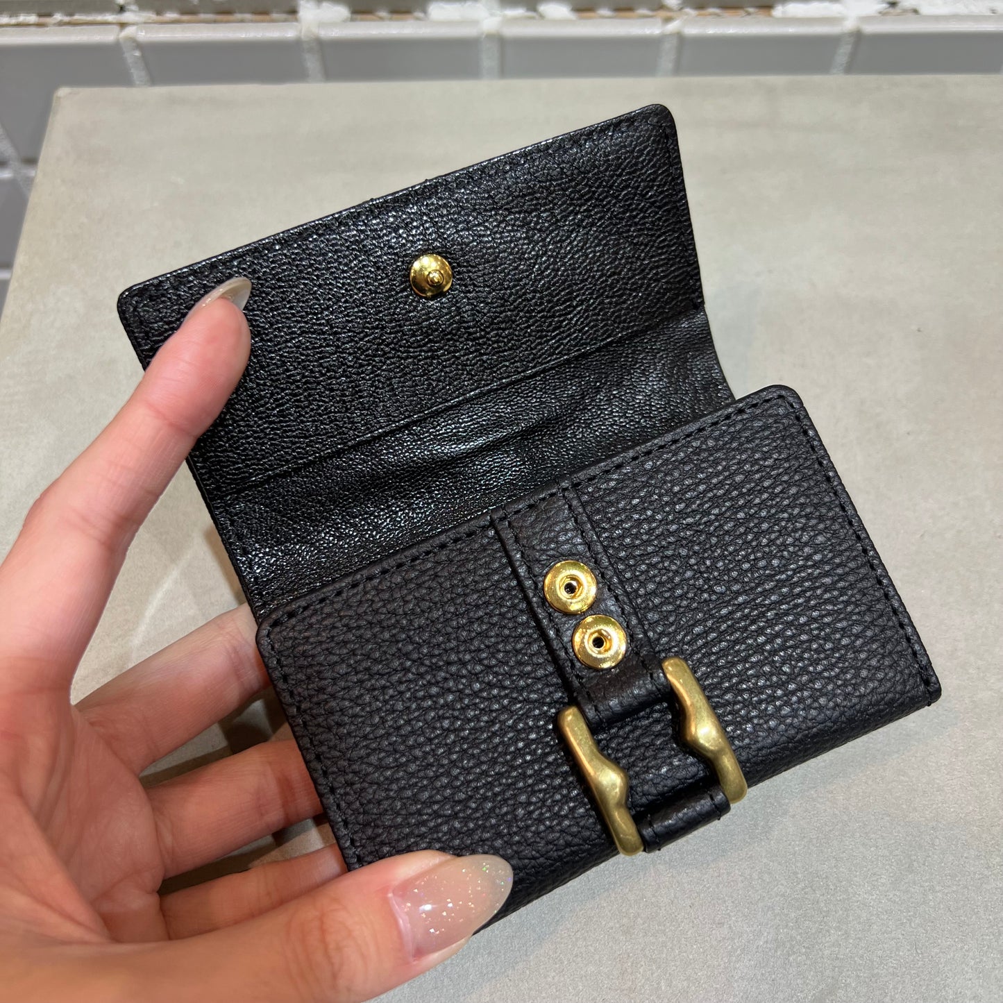 【TOFF&LOADSTONE】スリムトリフォールド ミニウォレット ライトシュリンク 三つ折り財布