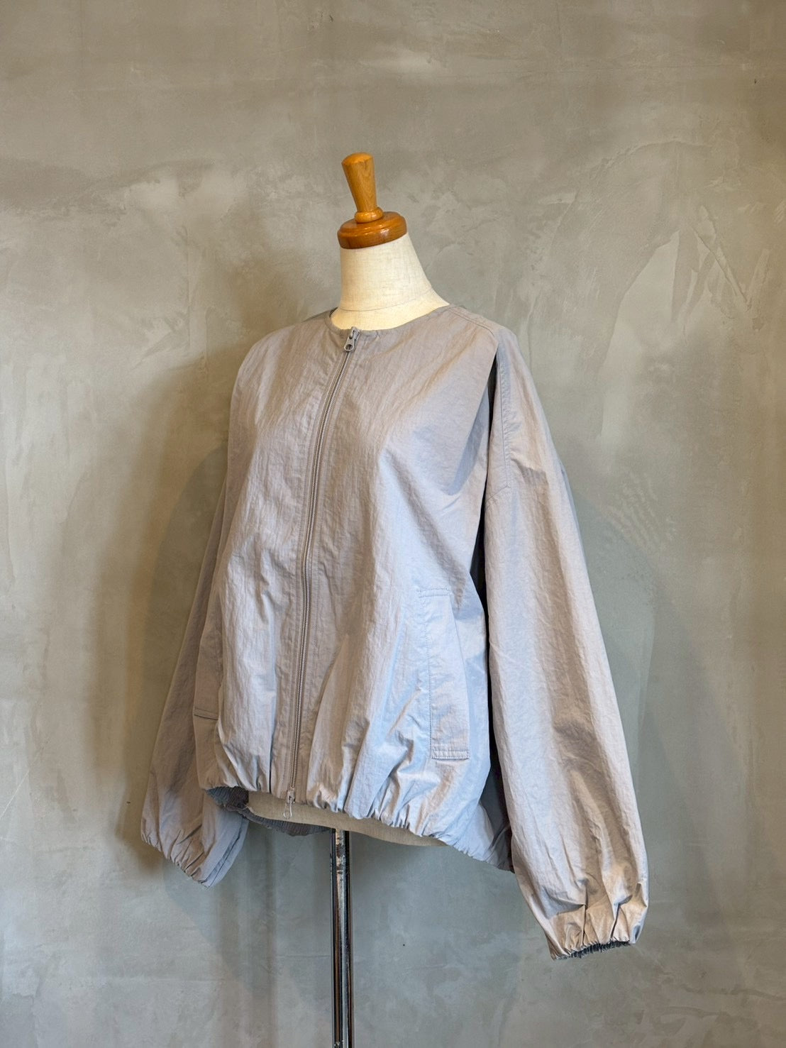 【maomade】ヴィンテージウェザーバルーンシルエットZIP UPジャケット