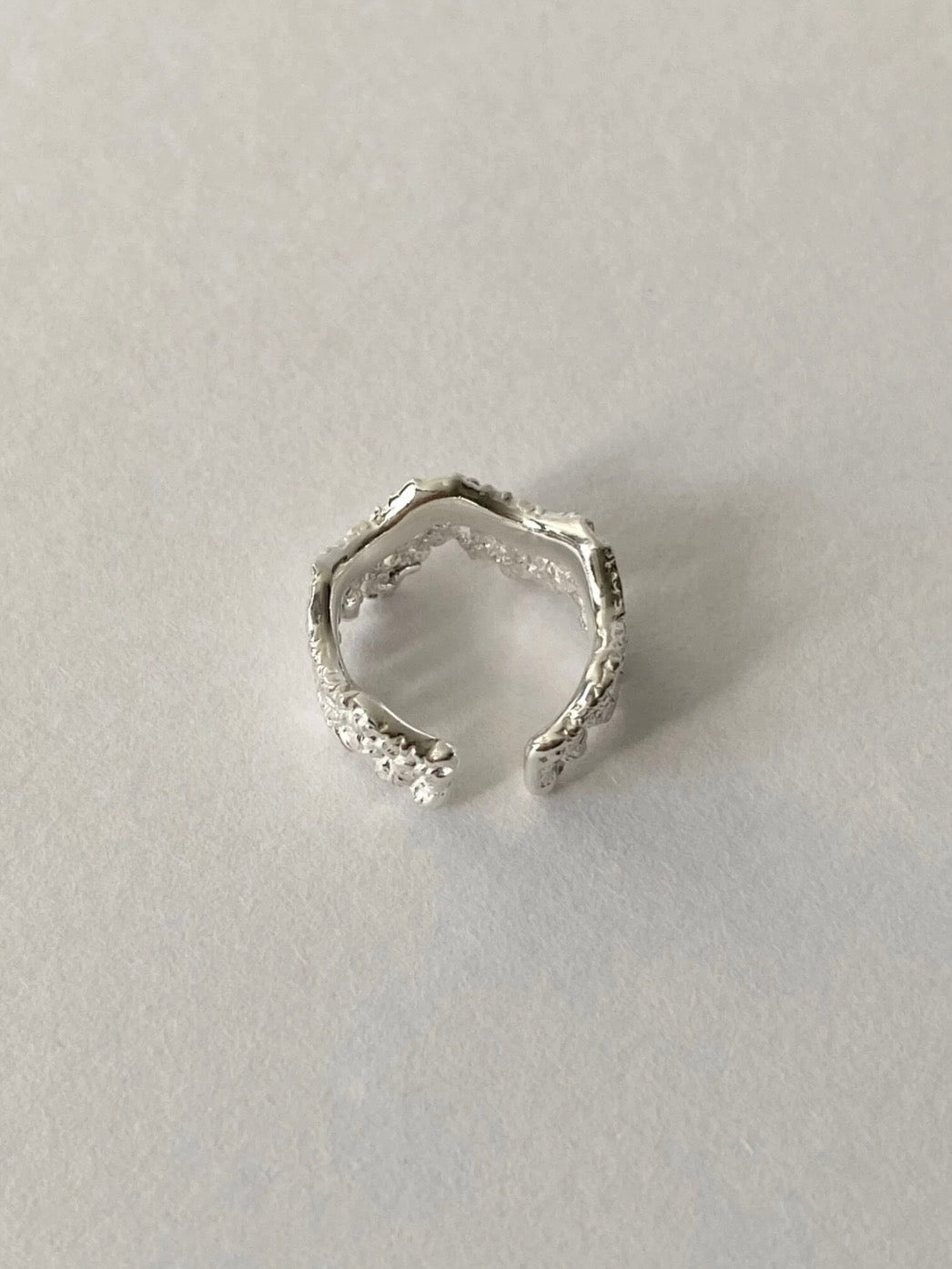 〈予約〉【flavour】レースグレインイヤーカフ SILVER