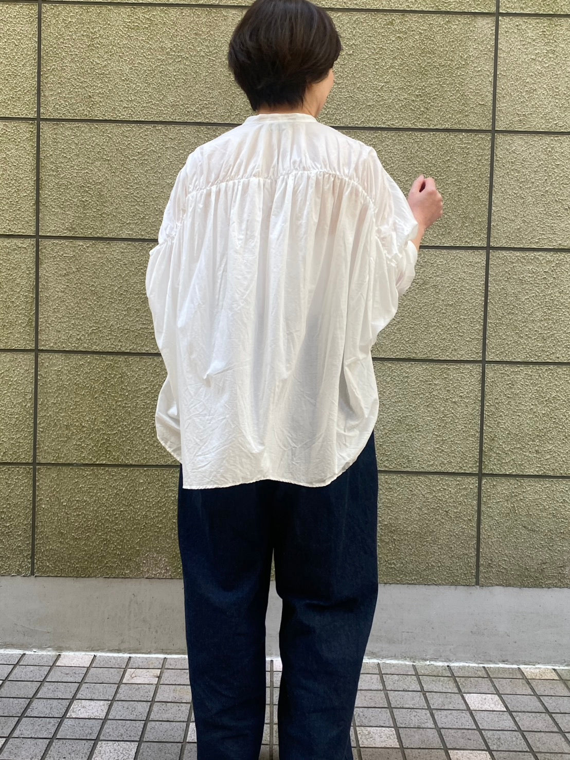 【mizuiro ind】バックギャザーブラウス