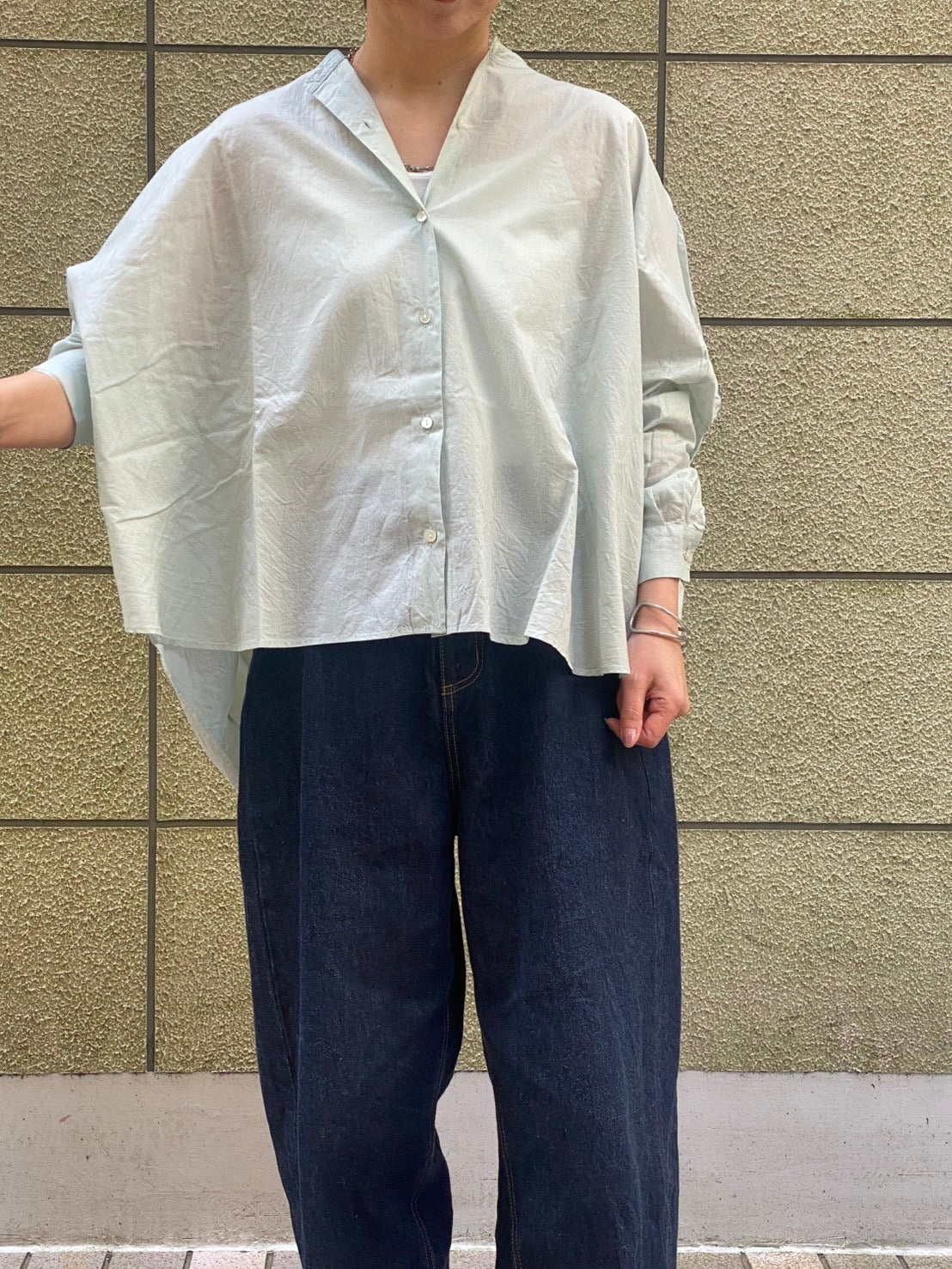 【mizuiro ind】バックギャザーブラウス
