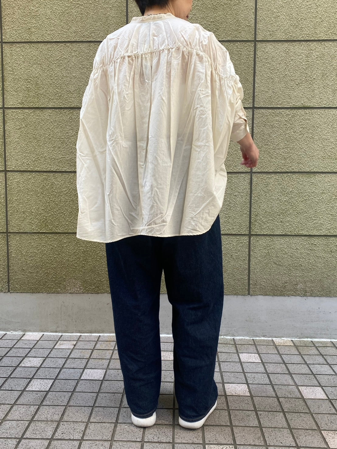 【mizuiro ind】バックギャザーブラウス