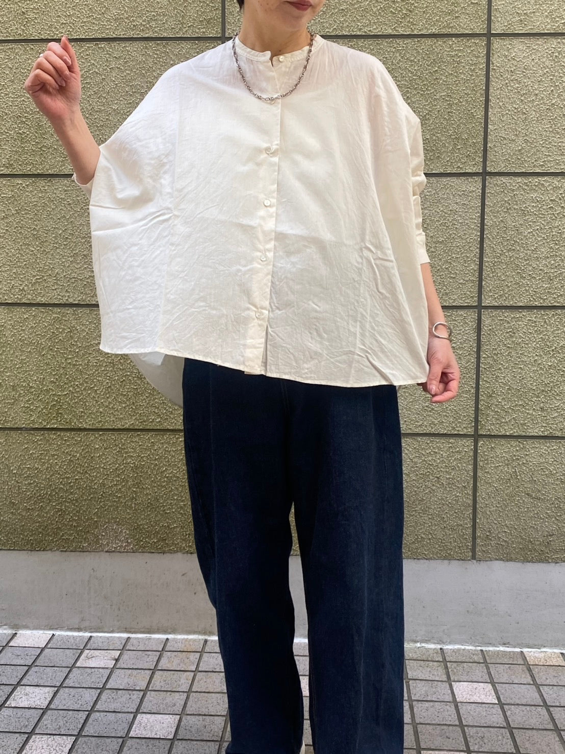 【mizuiro ind】バックギャザーブラウス