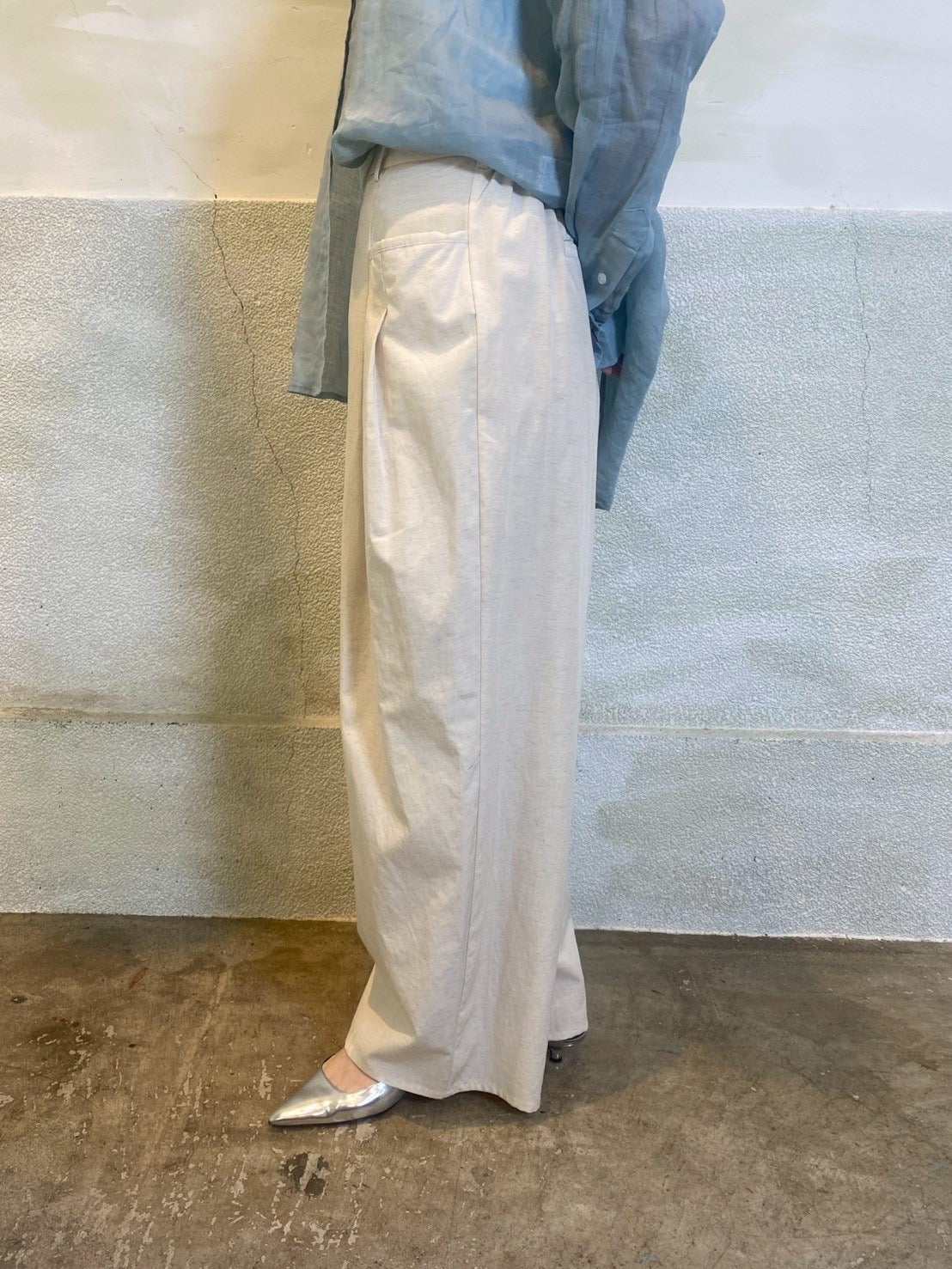 【CLOCHE】2タックワイドパンツ