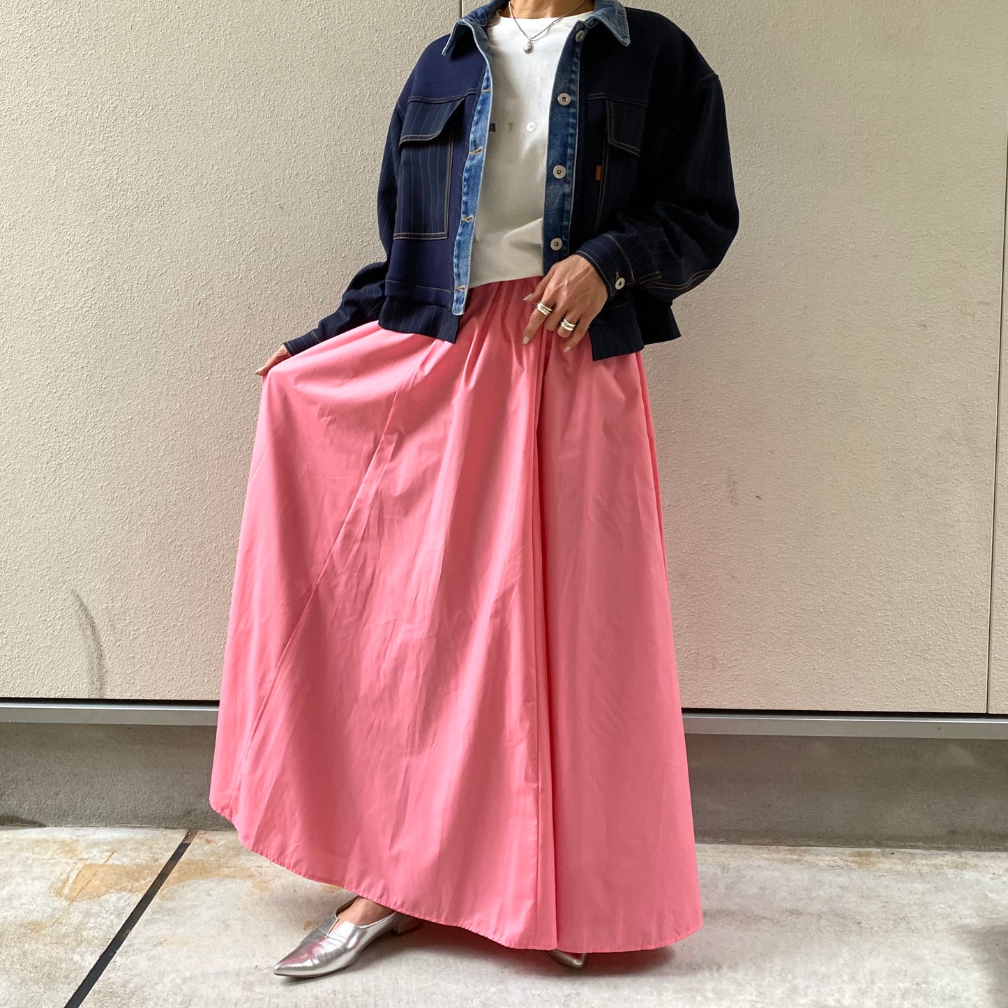 【MICALLE MICALLE】ウエストギャザースカート