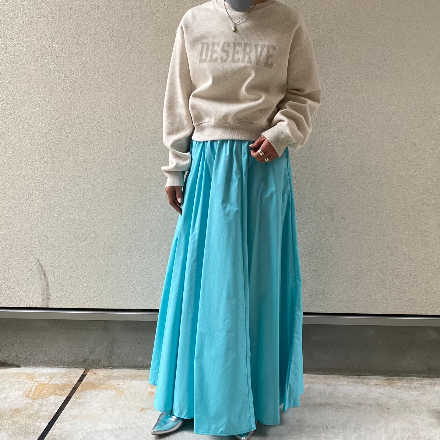 【MICALLE MICALLE】ウエストギャザースカート