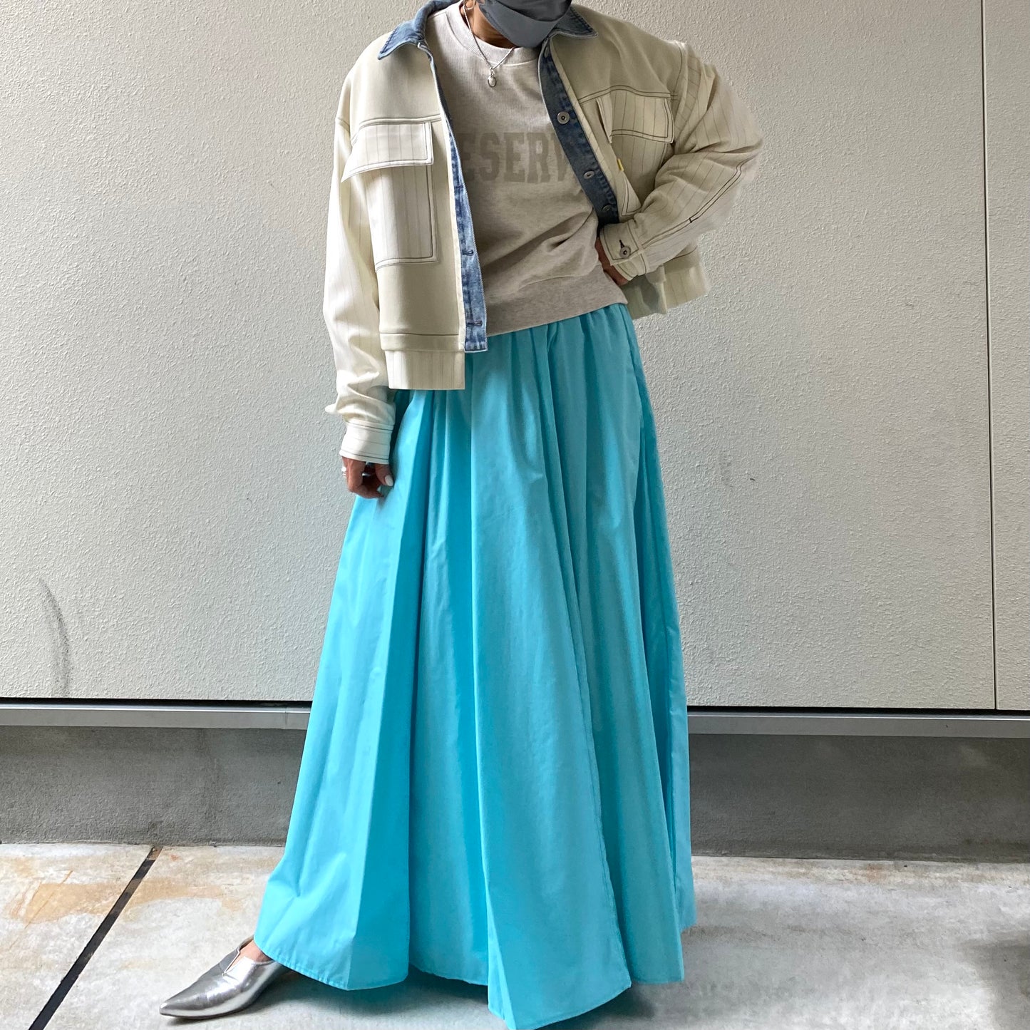 【MICALLE MICALLE】ウエストギャザースカート