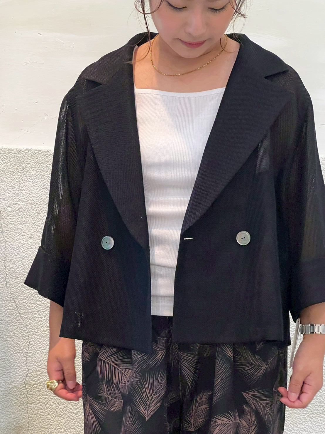 【B7】メッシュショートジャケット