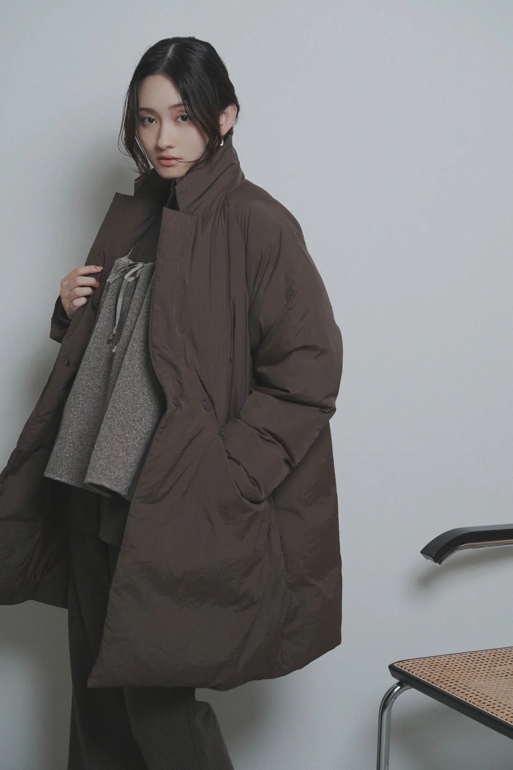 【予約商品】CYAN tokyo/チェスターハーフダウンコート
