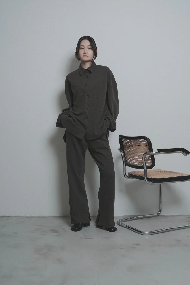 【予約商品】CYAN tokyo/シャギーラインウォームシャツブルゾン
