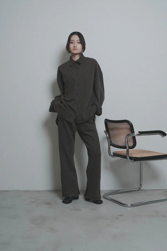 【予約商品】CYAN tokyo/シャギーラインウォームシャツブルゾン